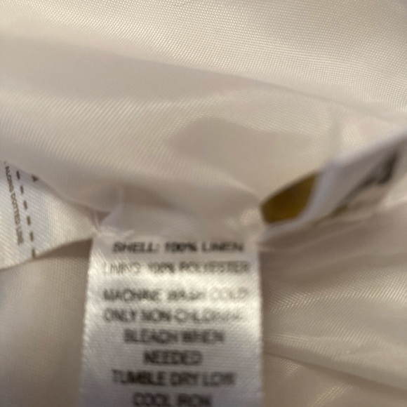 LOFT white linen shorts with tie belt - Picture 5 of 8